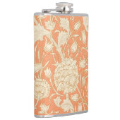 William Morris Wilde Tulpe Vintage Blumenmuster Flachmann (Rechts)