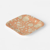 William Morris Wilde Tulpe Vintage Blumenmuster Pappteller (Gewinkelt)