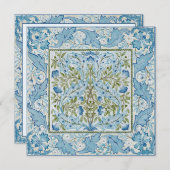 William Morris & Wilhelmina Style Prints Dankeskarte (Vorne/Hinten)