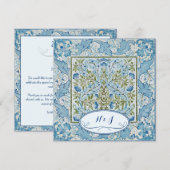 William Morris & Wilhelmina Style Prints Dankeskarte (Vorne/Hinten)