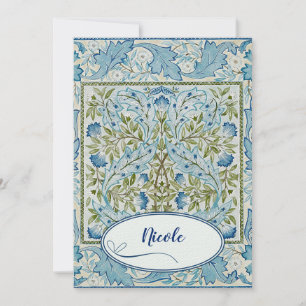 William Morris & Wilhelmina Style Prints Einladung