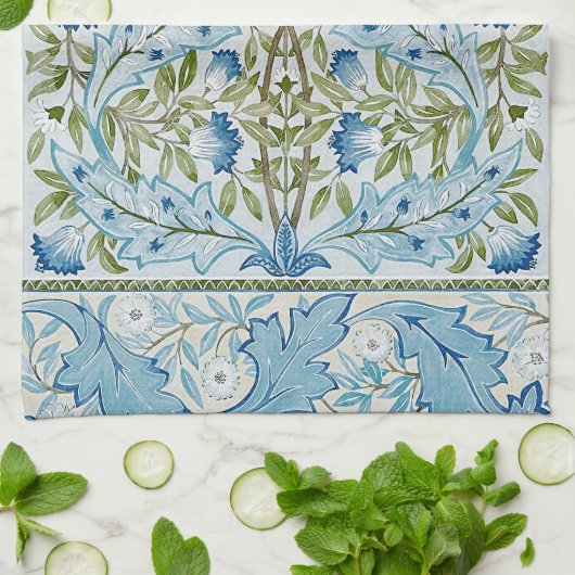 William Morris & Wilhelmina Style Prints Geschirrtuch (Gefaltet)