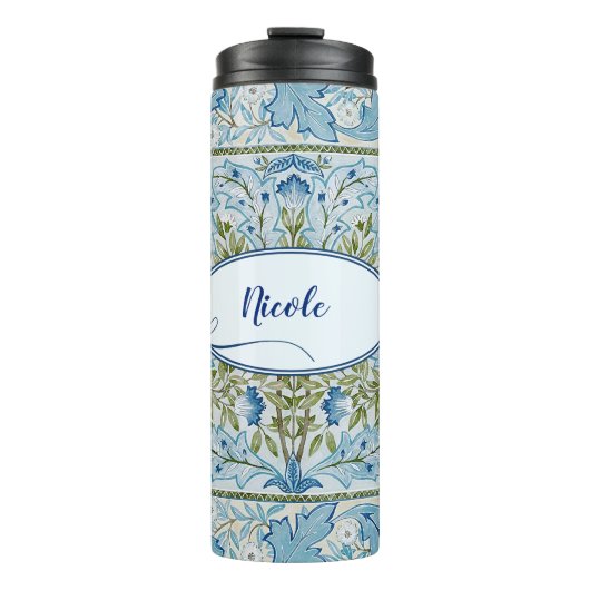 William Morris & Wilhelmina Style Prints Thermosbecher (Vorderseite)