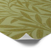 William Morris Willow Antique Floral Leaf Poster (Ecke)