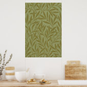 William Morris Willow Antique Floral Leaf Poster (Küche)