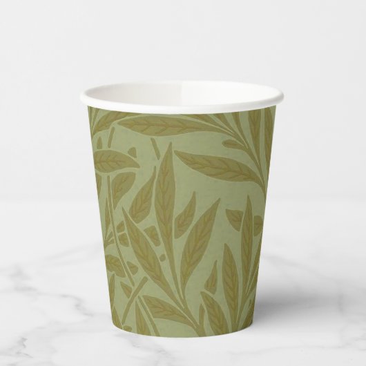 William Morris Willow Antiquitätenmuseum Monte San Pappbecher (Links)