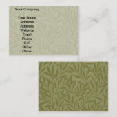 William Morris Willow Antiquitätenmuseum Monte San Visitenkarte (Vorne/Hinten)