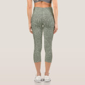 William Morris Willow Blume Classic Capri Leggings (Rückseite)