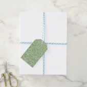 William Morris Willow Blume Classic Green Geschenkanhänger (Mit Garn)