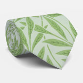 William Morris Willow Blume Classic Green Krawatte (Gerollt)