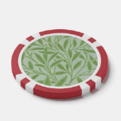 William Morris Willow Blume Classic Green Pokerchips (Einzeln)