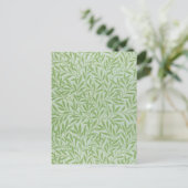 William Morris Willow Blume Classic Green Postkarte (Stehend Vorderseite)