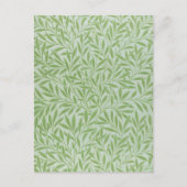 William Morris Willow Blume Classic Green Postkarte (Vorderseite)