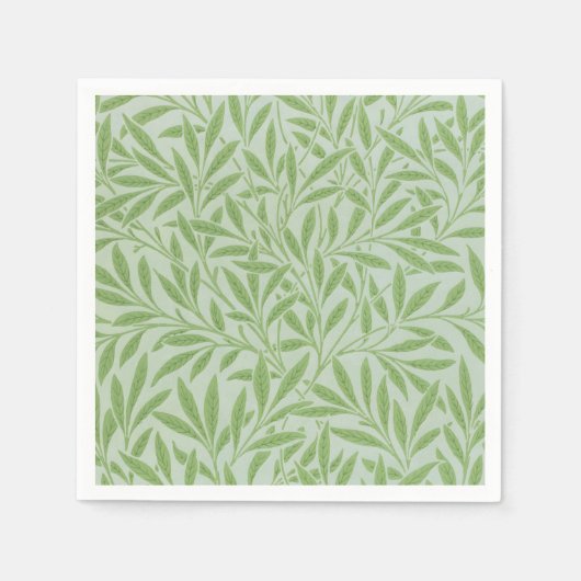 William Morris Willow Blume Classic Green Serviette (Vorderseite)