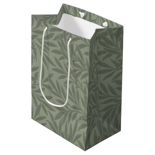 William Morris Willow Blume Classic Mittlere Geschenktüte (Vorderseite Schrägansicht)
