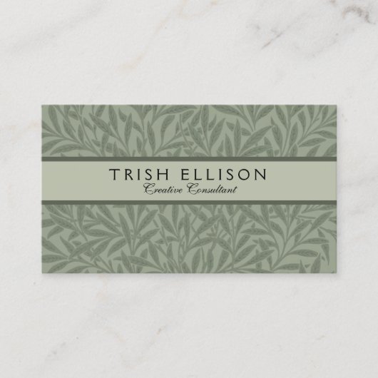 William Morris Willow Blume Classic Visitenkarte (Vorderseite)