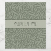William Morris Willow Blume Classic Weinetikett (Einzelnes Label)