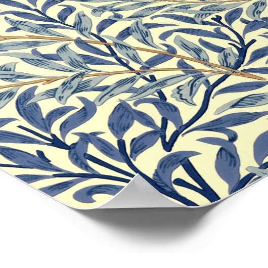 William Morris "Willow Bough" 4 Poster (Ecke)