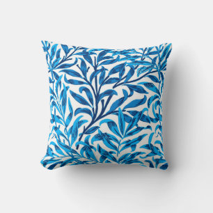 William Morris Willow Bough, Cobalt Blue & White Kissen