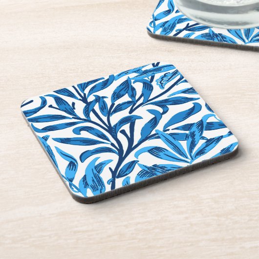 William Morris Willow Bough, Cobalt Blue & White Untersetzer (Linke Seite)