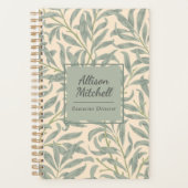 William Morris Willow Bough Elegant Botanisch Planer (Vorderseite)