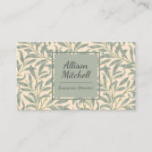 William Morris Willow Bough Elegant Botanisch Visitenkarte (Vorderseite)