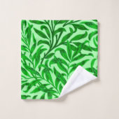 William Morris Willow Bough, Emerald Green Badhandtuch Set (Waschlappen)