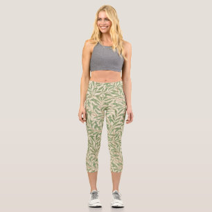 William Morris Willow Bough Garden Blume Classic Capri Leggings