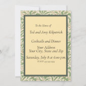 William Morris Willow Bough Garden Blume Classic Einladung (Rückseite)