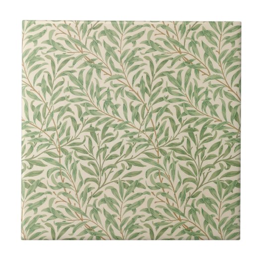 William Morris Willow Bough Garden Blume Classic Fliese (Vorderseite)