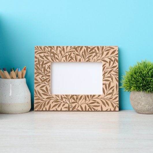 William Morris Willow Bough Garden Blume Classic Geätzte Rahmen (Vorderseite)