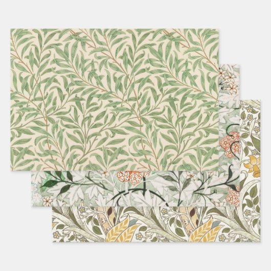 William Morris Willow Bough Garden Blume Classic Geschenkpapier Set (Set)