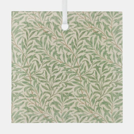 William Morris Willow Bough Garden Blume Classic Ornament Aus Glas (Vorderseite)