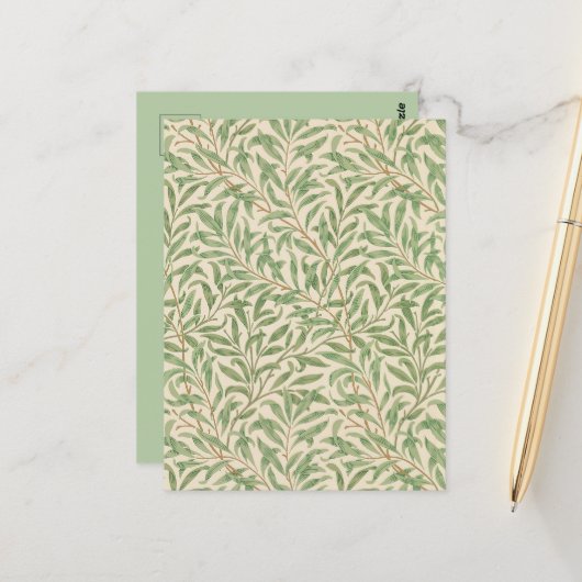 William Morris Willow Bough Garden Blume Classic Postkarte (Vorderseite/Rückseite Beispiel)