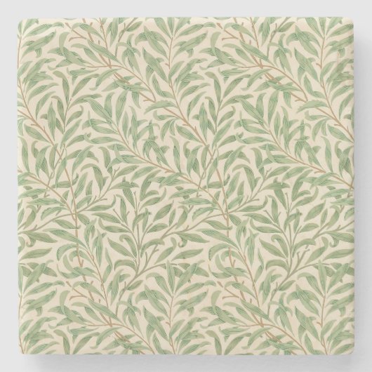 William Morris Willow Bough Garden Blume Classic Steinuntersetzer (Vorderseite)