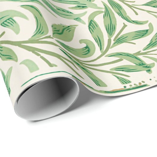 William Morris. Willow Bough Geschenkpapier (Rolleneckpunkt)