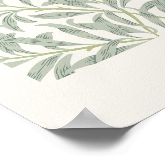 William Morris Willow Bough Kunstmuseum Poster (Ecke)