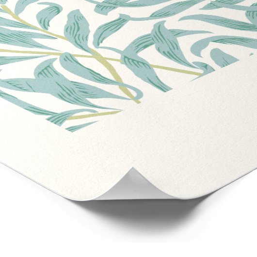 William Morris Willow Bough Kunstmuseum Poster (Ecke)