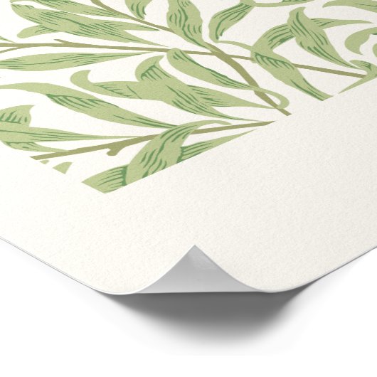 William Morris Willow Bough Kunstmuseum Poster (Ecke)