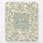 William Morris Willow Bough mit Namen Mousepad (Vorne)