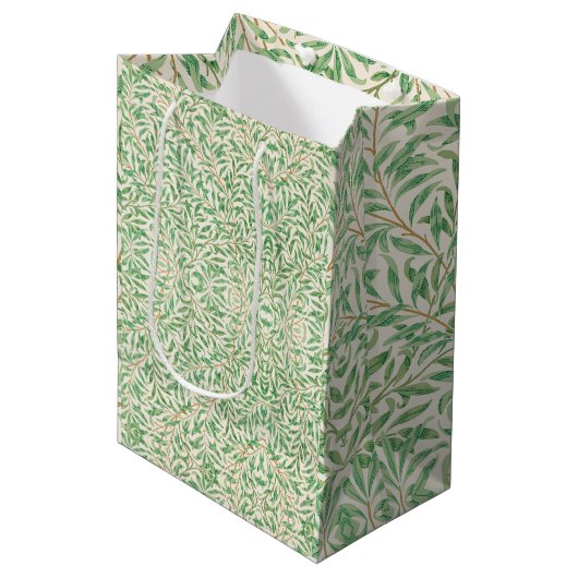 William Morris Willow Bough Mittlere Geschenktüte (Vorderseite Schrägansicht)