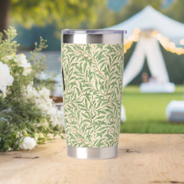 William Morris Willow Bough Pattern Mit Monogramm Thermobecher