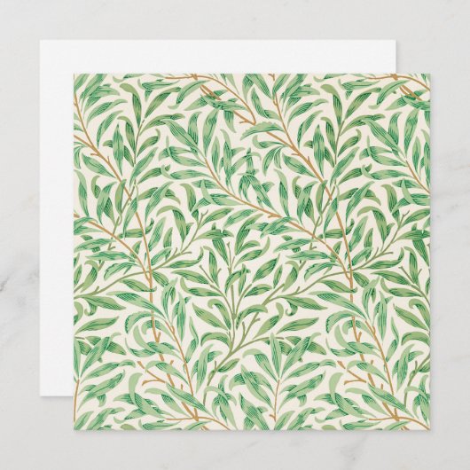 William Morris Willow bough Print Note Card (Vorne/Hinten)