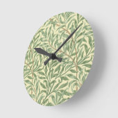 William Morris Willow Bough Runde Wanduhr (Winkel)