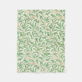 William Morris. Willow Bough. Vintage Vegetation Fleecedecke (Vorderseite)