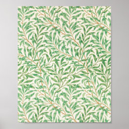 William Morris. Willow Bough. Vintage Vegetation Poster