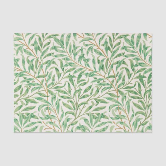William Morris. Willow Bough. Vintage Vegetation Seidenpapier (Vorderseite)