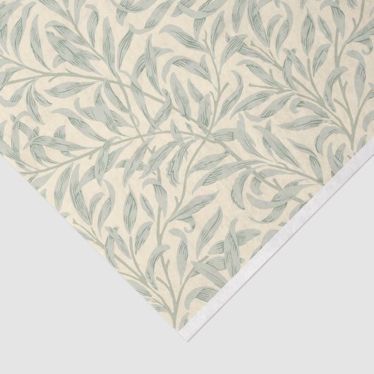 William Morris Willow Branches Design Seidenpapier (Ausschnitt)