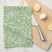 William Morris Willow Flower Classic Green Geschirrtuch (Viertel Falte)