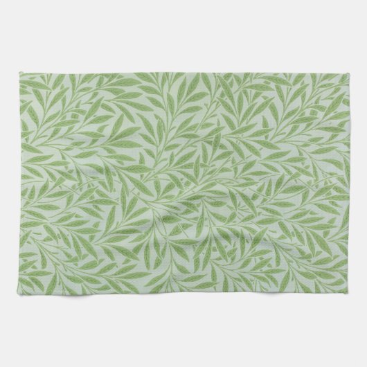 William Morris Willow Flower Classic Green Geschirrtuch (Horizontal)